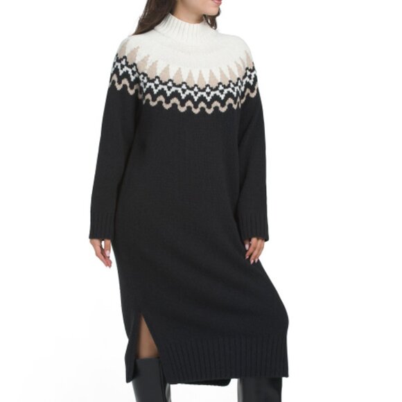 NEW Barbour Kingsford Fair Isle Sweater Dress 2510  10T5 - Picture 2 of 12